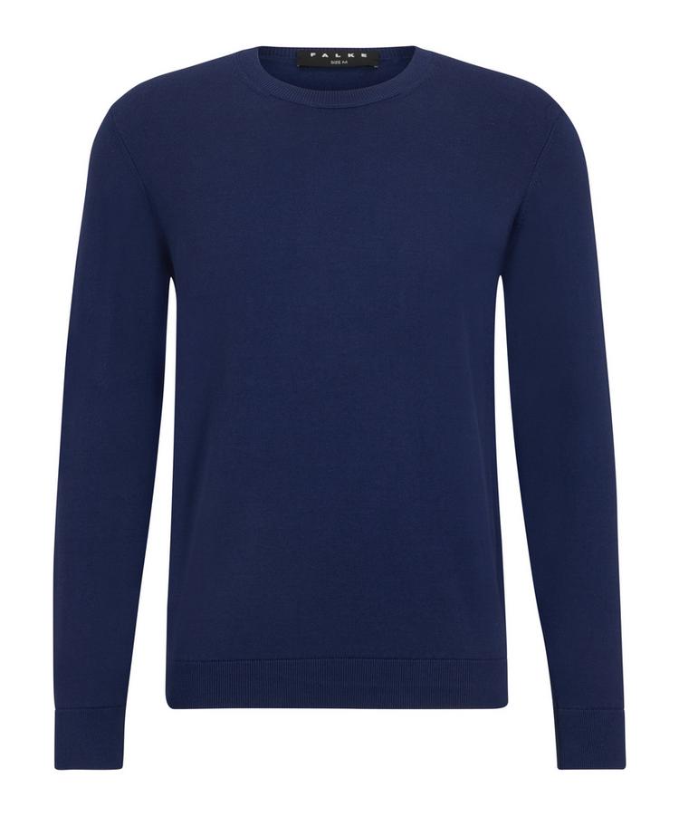 Falke Falke Cotton Crew Neck Strickpullover Herren - night blue (6578) - 0 | SportScheck