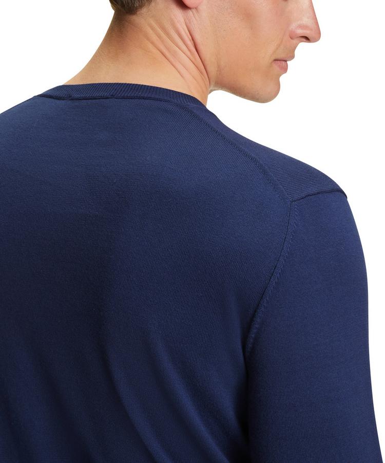Falke Falke Cotton Crew Neck Strickpullover Herren - night blue (6578) - 3 | SportScheck