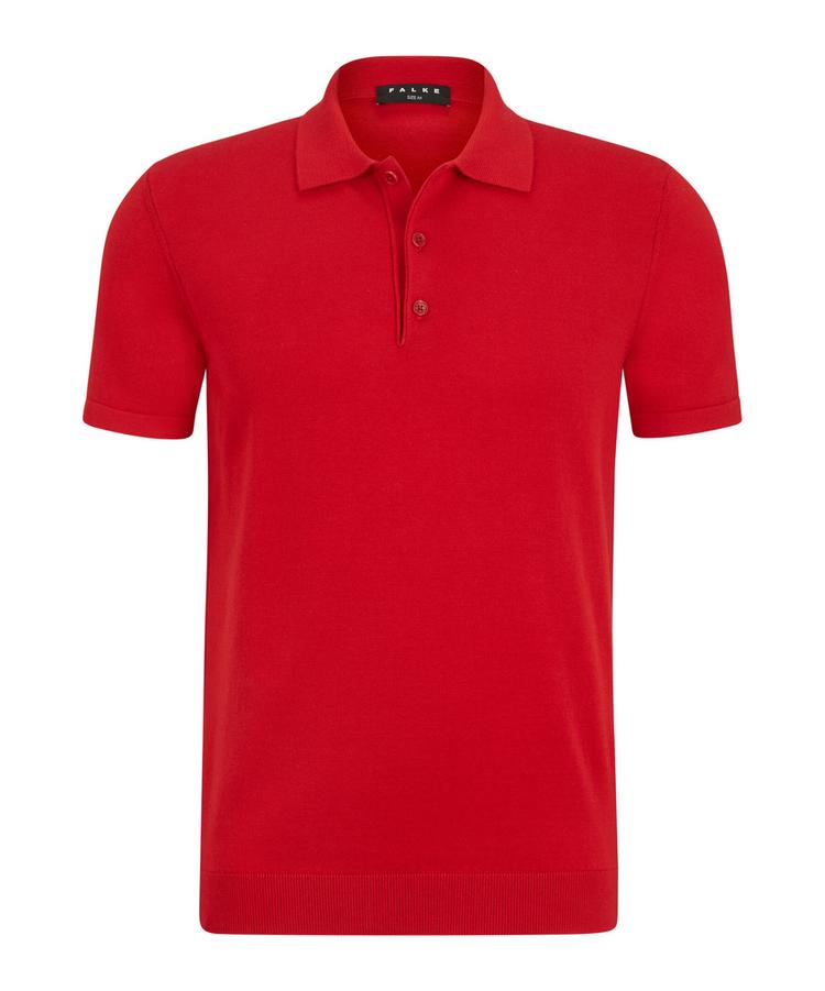Falke Falke Cotton Polo Shirt Poloshirt Herren - red pepper (8074) - 0 | SportScheck