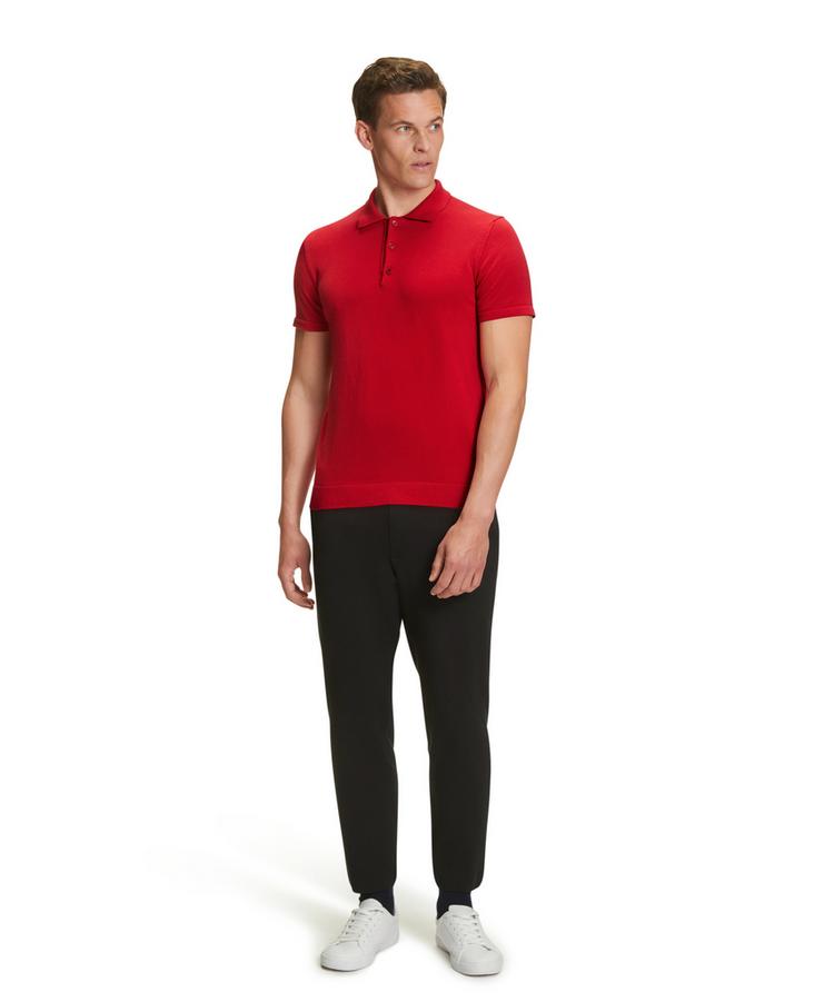 Falke Falke Cotton Polo Shirt Poloshirt Herren - red pepper (8074) - 1 | SportScheck