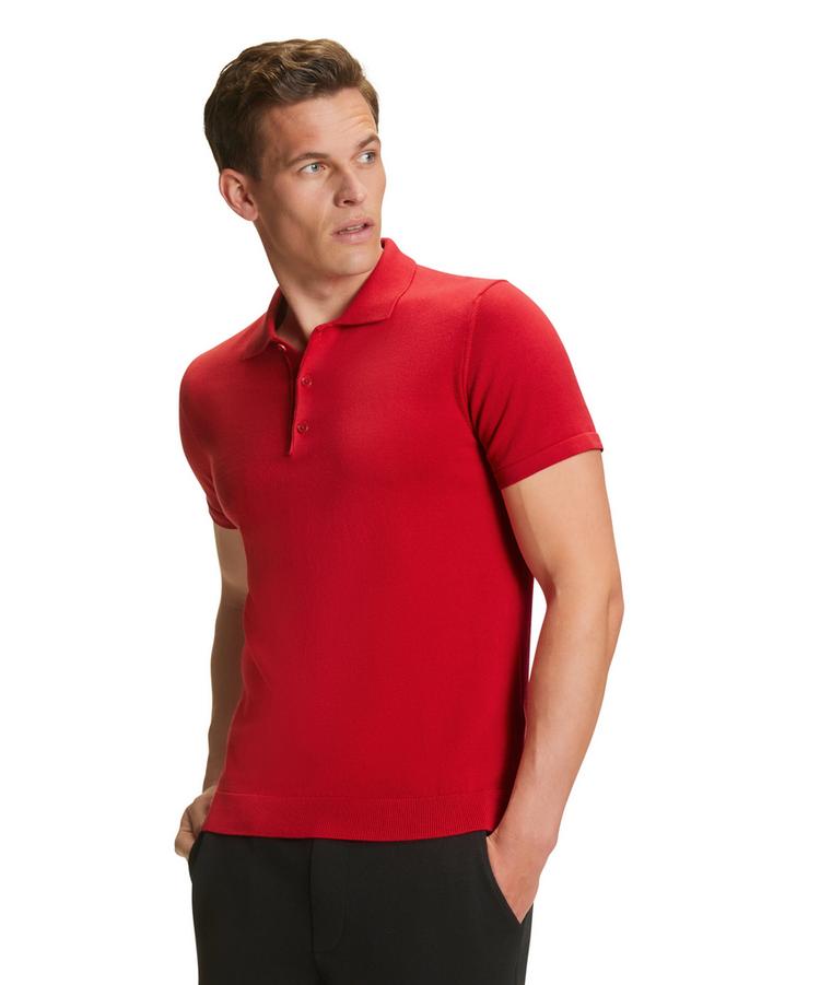 Falke Falke Cotton Polo Shirt Poloshirt Herren - red pepper (8074) - 3 | SportScheck