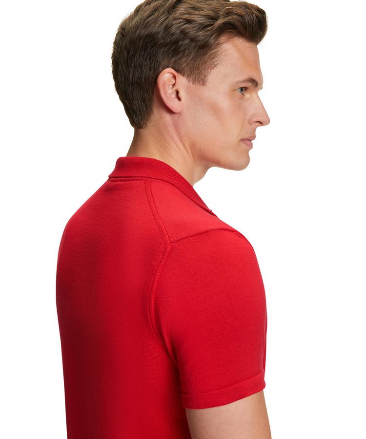 Falke Falke Cotton Polo Shirt Poloshirt Herren - red pepper (8074) - 4 | SportScheck
