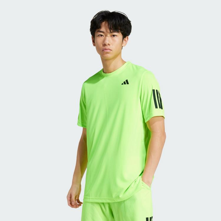 adidas adidas Club Tennis CLIMACOOL 3-Streifen T-Shirt Funktionsshirt Herren - Lucid Lemon - 0 | SportScheck