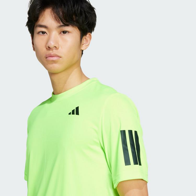 adidas adidas Club Tennis CLIMACOOL 3-Streifen T-Shirt Funktionsshirt Herren - Lucid Lemon - 2 | SportScheck