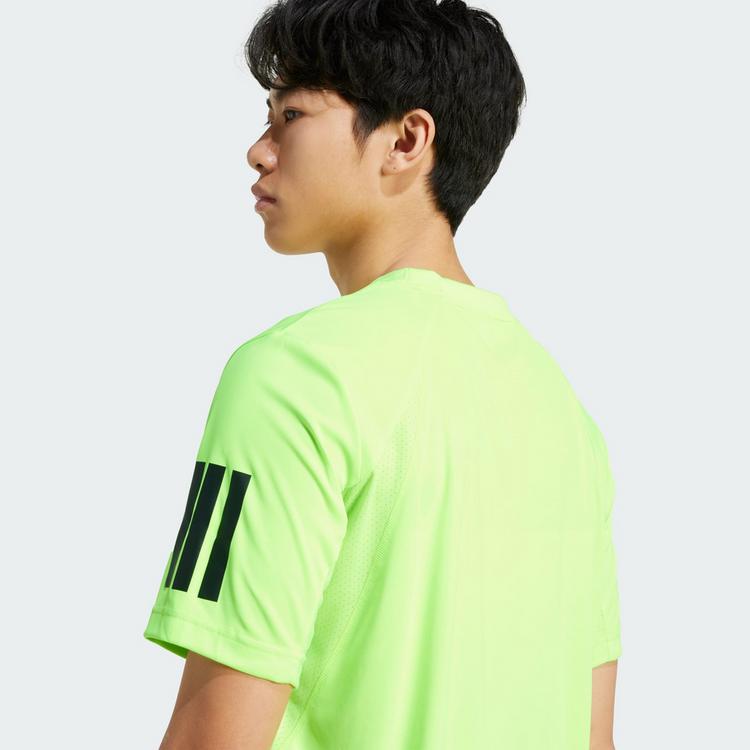 adidas adidas Club Tennis CLIMACOOL 3-Streifen T-Shirt Funktionsshirt Herren - Lucid Lemon - 3 | SportScheck