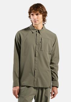 Rückansicht von Odlo Funktionsbluse Herren vetiver(19600)