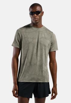 Rückansicht von Odlo Laufshirt Herren agate gray melange(10868)