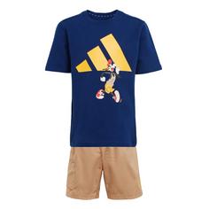 adidas ADIDAS DISNEY MICKY MAUS T-SHIRT-SET Trainingsanzug Kinder Dark Blue / Crew Yellow