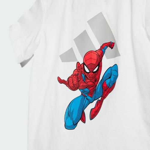 Rückansicht von adidas ADIDAS MARVEL SPIDER-MAN T-SHIRT-SET Trainingsanzug Kinder White / Grey Two