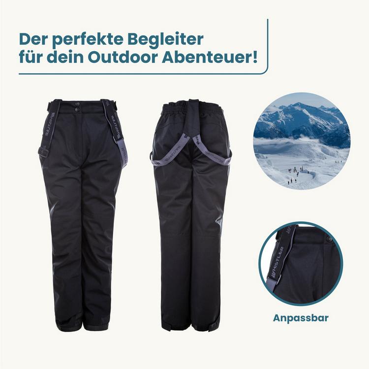 Whistler Whistler Gippslang Jr. Skihose Kinder - 1001 Black - 1 | SportScheck