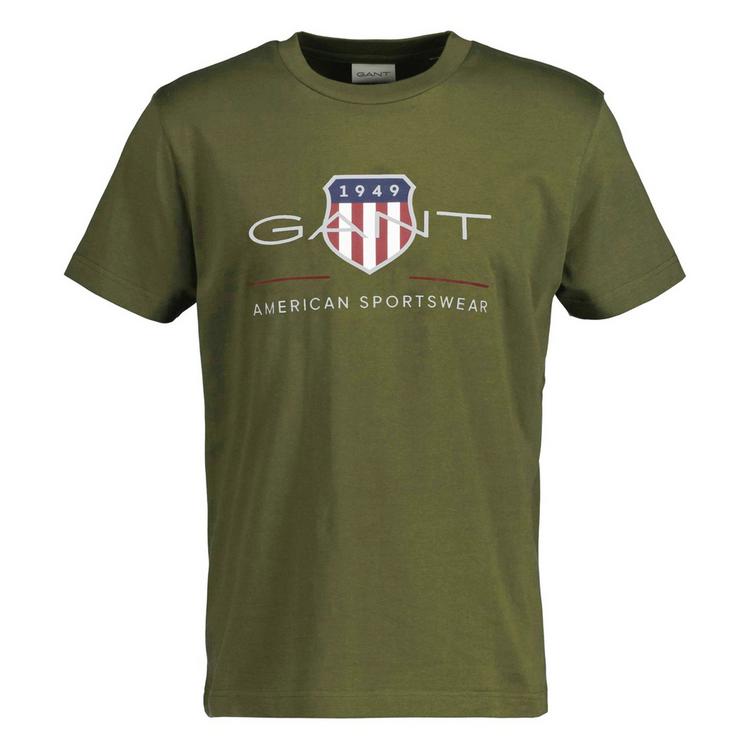 GANT GANT T-Shirt T-Shirt Herren - Gr&uuml;n (Moss Green) - 0 | SportScheck