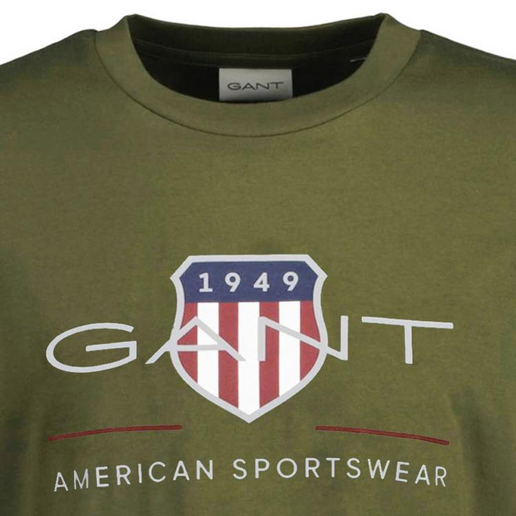 GANT GANT T-Shirt T-Shirt Herren - Gr&uuml;n (Moss Green) - 1 | SportScheck