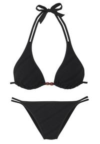S.OLIVER Triangel-Bikini Bikini Set Damen - schwarz
