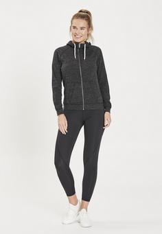 Rückansicht von Athlecia Coroglen Sweatjacke Damen 1011 Dark Grey Melange