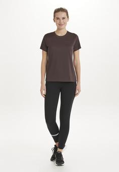 Rückansicht von Endurance Vista Funktionsshirt Damen 4182 Dark Brown