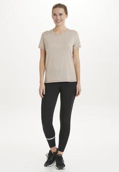 Rückansicht von Endurance Korrl Laufshirt Damen 5089 Warm Taupe