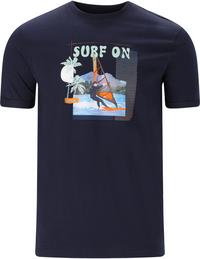 Cruz Desmond Printshirt Herren - 2048 Navy Blazer