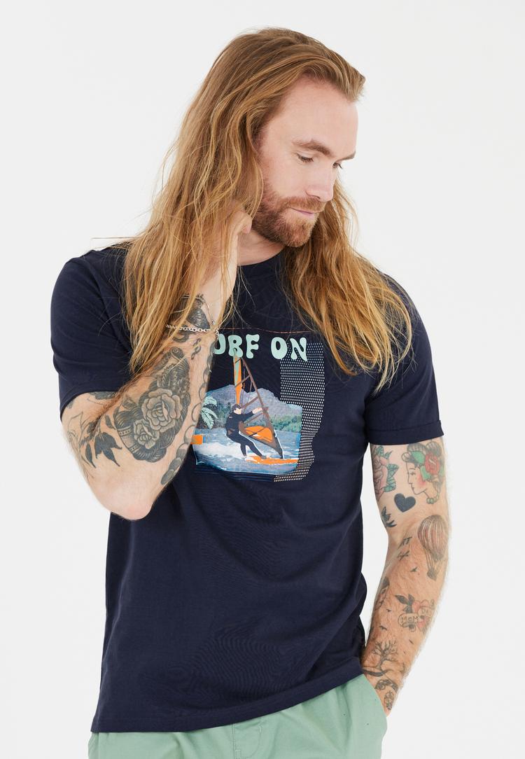 Cruz Cruz Desmond Printshirt Herren - 2048 Navy Blazer - 1 | SportScheck