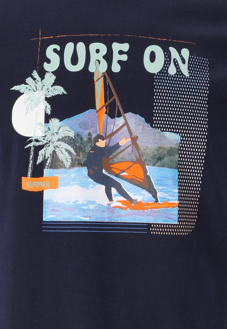 Cruz Cruz Desmond Printshirt Herren - 2048 Navy Blazer - 0 | SportScheck