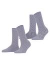 ESPRIT Fine Dot  2-Pack Socken Damen - blue fog (6850)