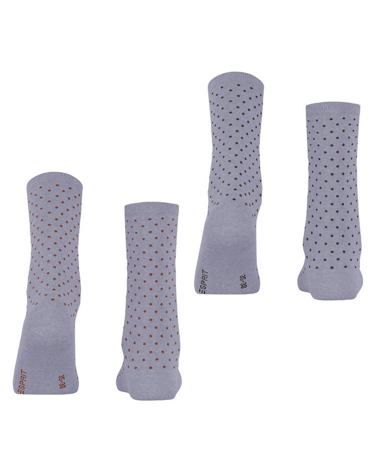 ESPRIT ESPRIT Fine Dot  2-Pack Socken Damen - blue fog (6850) - 0 | SportScheck