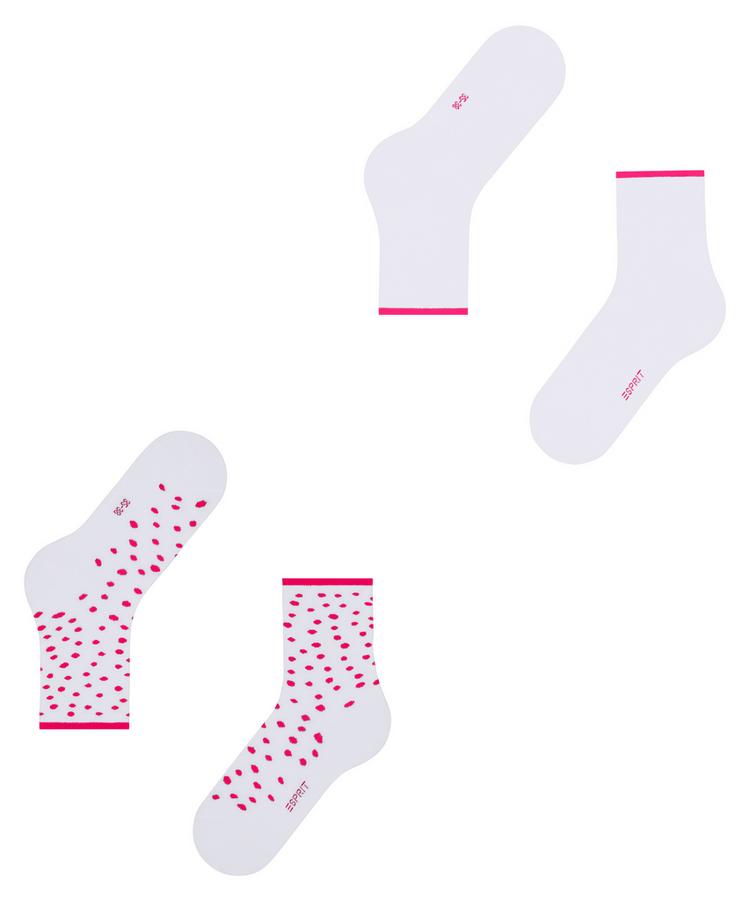 ESPRIT ESPRIT Sketched Dot 2-Pack Socken Damen - white (2000) - 2 | SportScheck