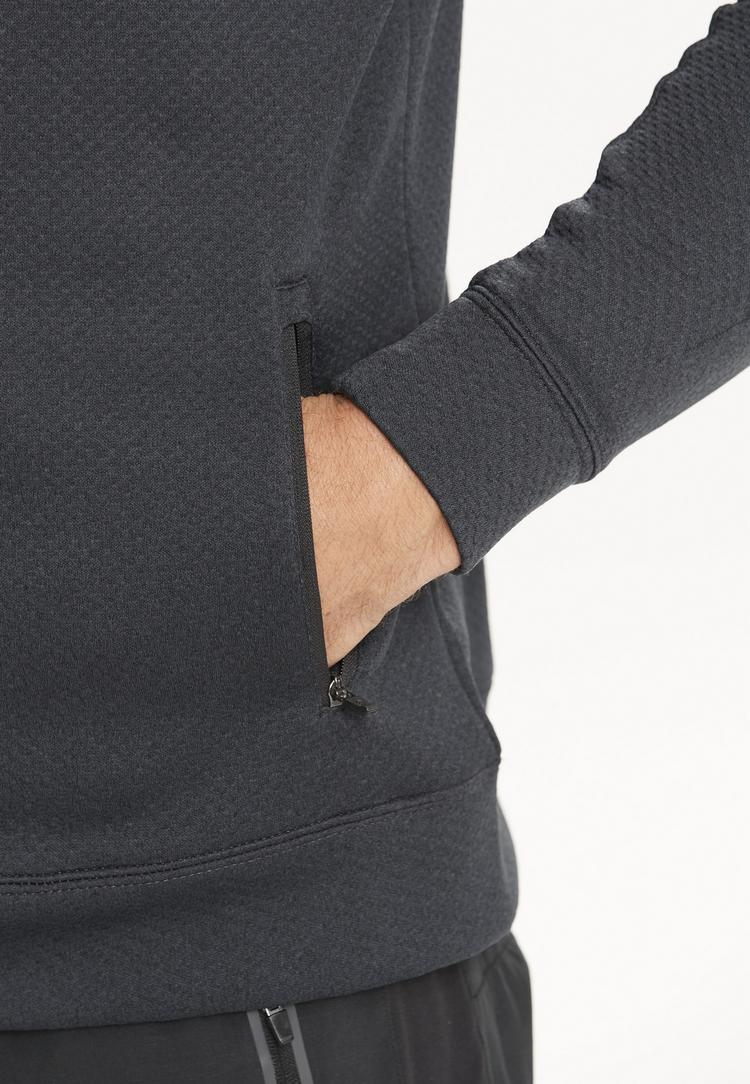 Endurance Endurance Dereff Sweatjacke Herren - 1111 Black Melange - 1 | SportScheck