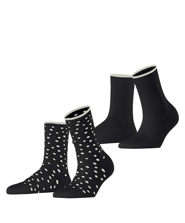 ESPRIT ESPRIT Sketched Dot 2-Pack Socken Damen - black (3000) - 0 | SportScheck