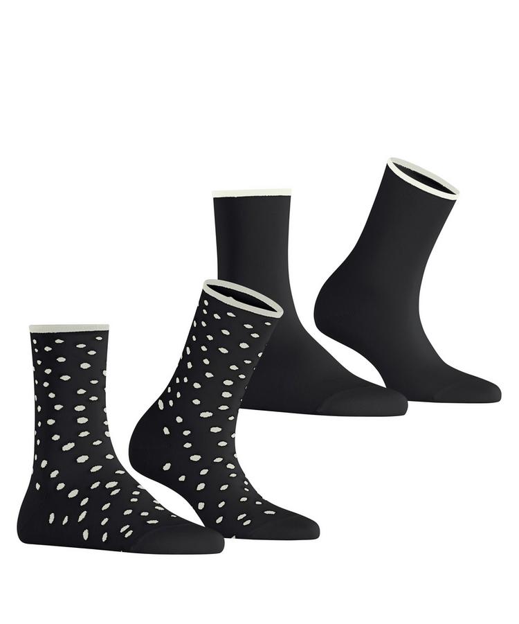 ESPRIT ESPRIT Sketched Dot 2-Pack Socken Damen - black (3000) - 0 | SportScheck