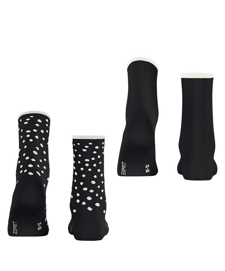 ESPRIT ESPRIT Sketched Dot 2-Pack Socken Damen - black (3000) - 0 | SportScheck