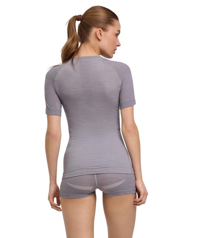 Falke Falke Light Shortsl. Shirt Regular T-Shirt Damen - grey-heather (3757) - 0 | SportScheck