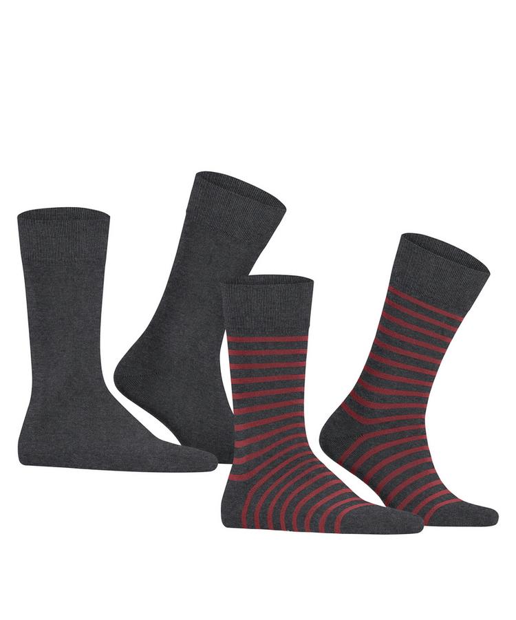 ESPRIT ESPRIT Fine Stripe  2-Pack Socken Herren - anthra.mel (3081) - 0 | SportScheck