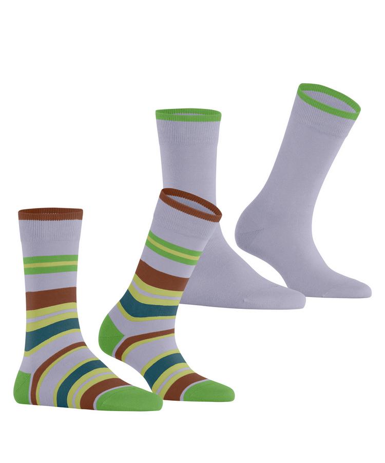 ESPRIT ESPRIT Retro Stripe SO  2-Pack Socken Damen - blue fog (6850) - 0 | SportScheck