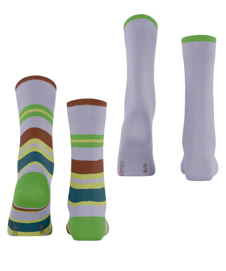 ESPRIT ESPRIT Retro Stripe SO  2-Pack Socken Damen - blue fog (6850) - 0 | SportScheck