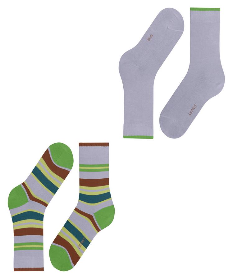 ESPRIT ESPRIT Retro Stripe SO  2-Pack Socken Damen - blue fog (6850) - 2 | SportScheck
