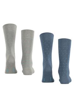 Rückansicht von ESPRIT Fine Dot  2-Pack Freizeitsocken Herren sortiment (0090)