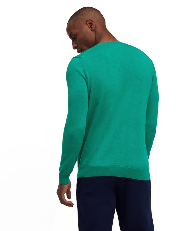 Falke Falke Merino X-Fine Crew Neck Strickpullover Herren - tourmaline (7618) - 0 | SportScheck