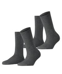 ESPRIT Cloud SO 2-Pack Socken Damen - anthra.mel (3081)