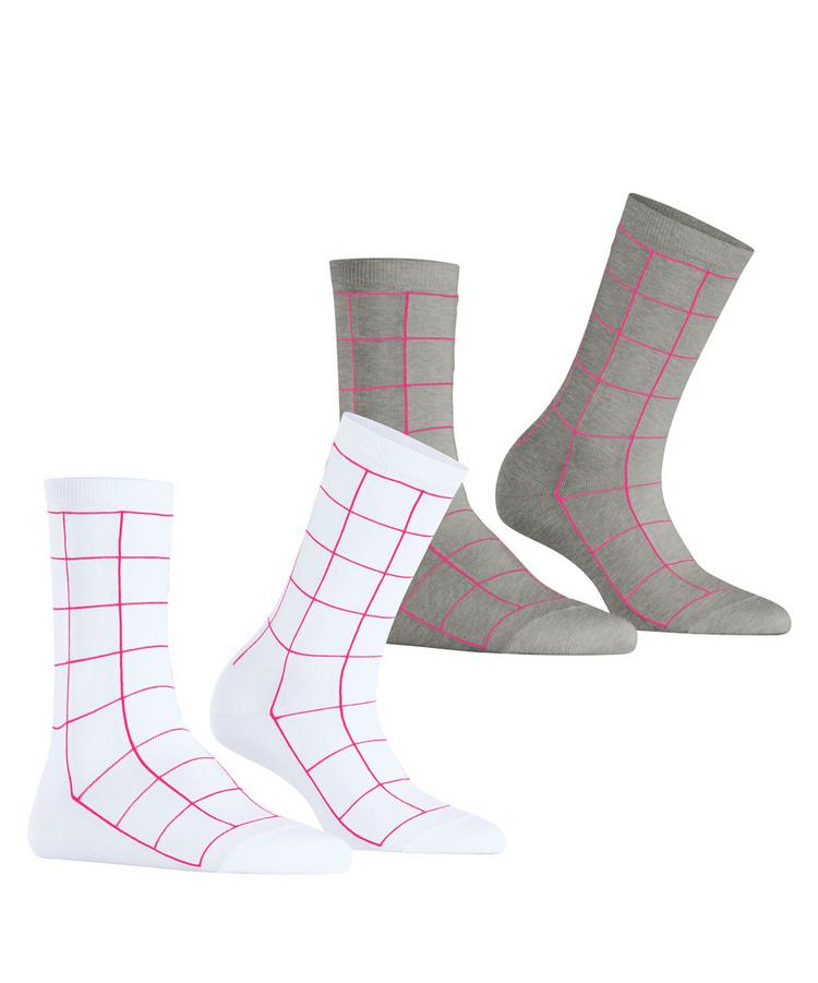 ESPRIT ESPRIT Sketched Grid SO  2-Pack Socken Damen - sortiment (0010) - 0 | SportScheck