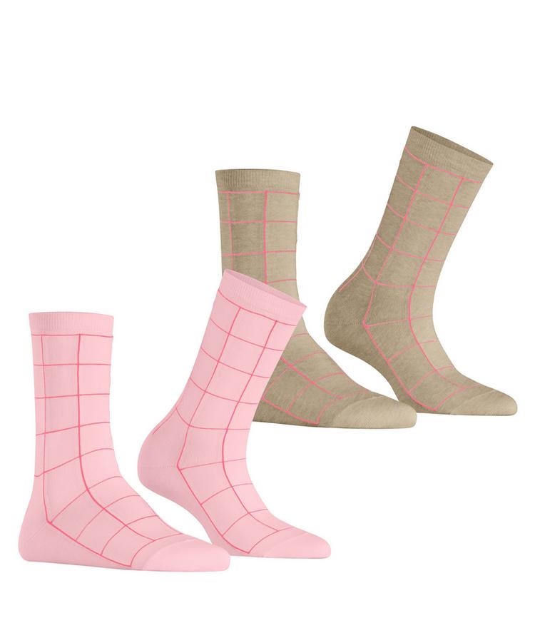 ESPRIT ESPRIT Sketched Grid SO  2-Pack Socken Damen - sortiment (0020) - 0 | SportScheck