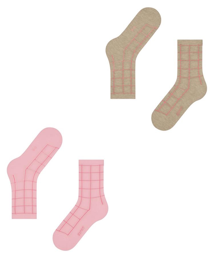 ESPRIT ESPRIT Sketched Grid SO  2-Pack Socken Damen - sortiment (0020) - 2 | SportScheck