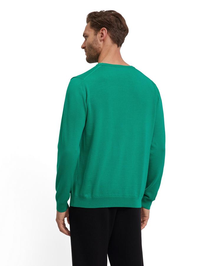 Falke Falke Merino X-Fine V-Neck Strickpullover Herren - pepper green (7618) - 0 | SportScheck