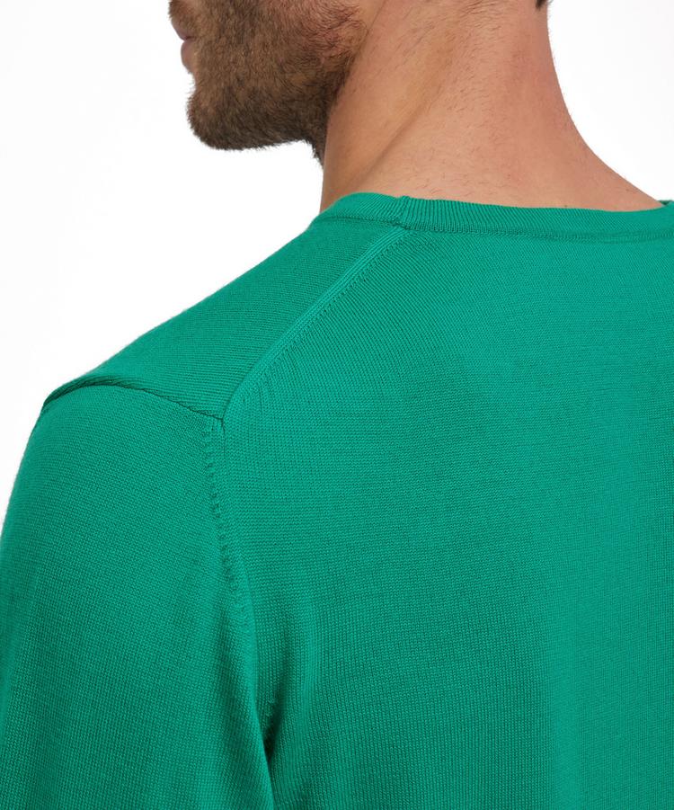 Falke Falke Merino X-Fine V-Neck Strickpullover Herren - pepper green (7618) - 3 | SportScheck