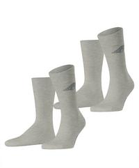 ESPRIT Unisex Logo SO  2-Pack Socken Herren - storm grey (3820)