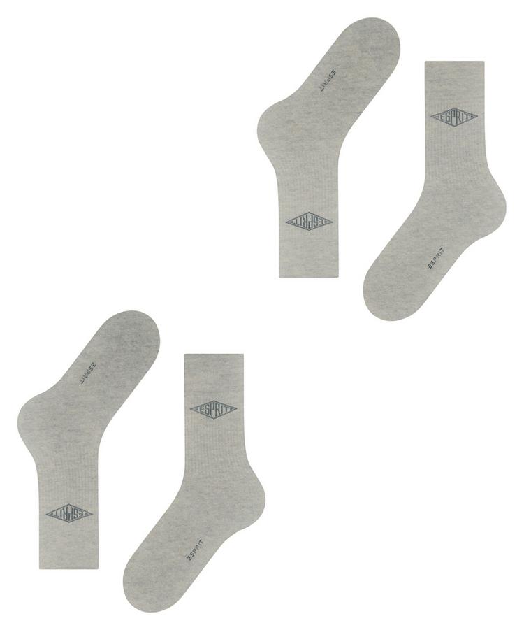 ESPRIT ESPRIT Unisex Logo SO  2-Pack Socken Herren - storm grey (3820) - 2 | SportScheck