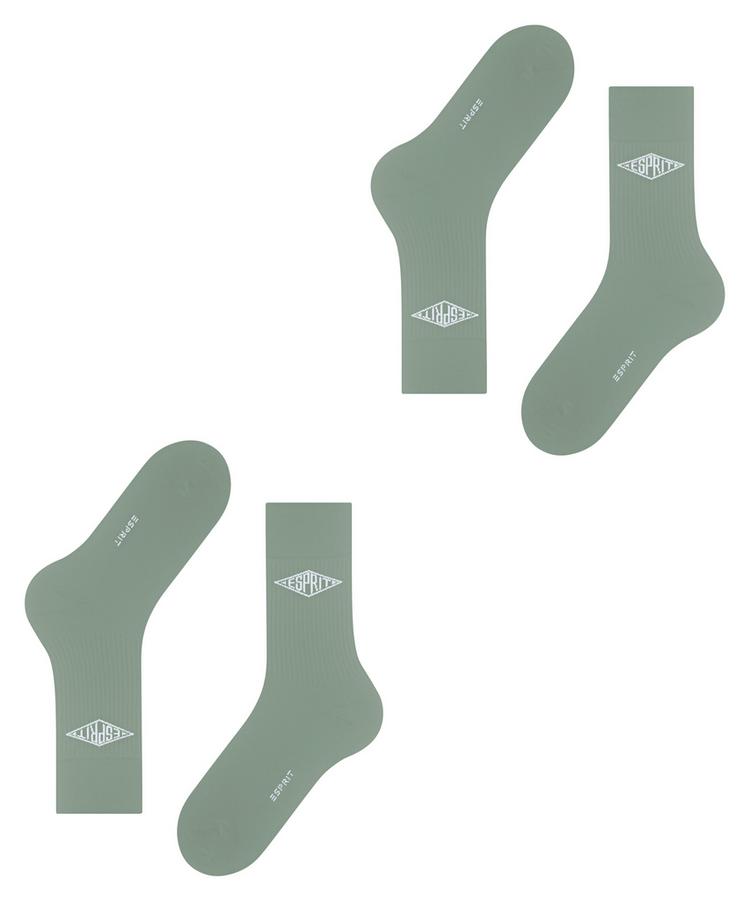 ESPRIT ESPRIT Unisex Logo SO  2-Pack Socken Herren - frosty grey (7180) - 2 | SportScheck