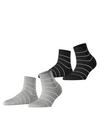 ESPRIT Fine Line  2-Pack Socken Damen - sortiment (0010)