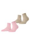 ESPRIT Fine Line  2-Pack Socken Damen - sortiment (0060)