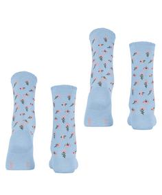 Rückansicht von ESPRIT Petite Flowers SO  2-Pack Freizeitsocken Damen cloud (6293)