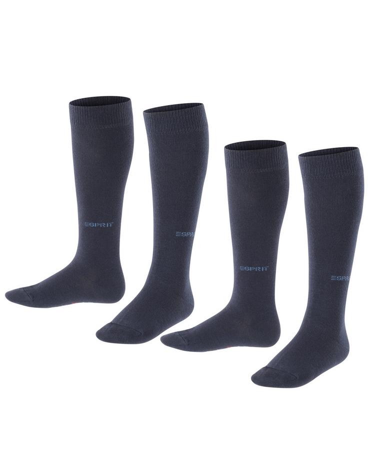 ESPRIT ESPRIT Foot Logo Knee-high  2-Pack Socken Kinder - marine (6120) - 0 | SportScheck